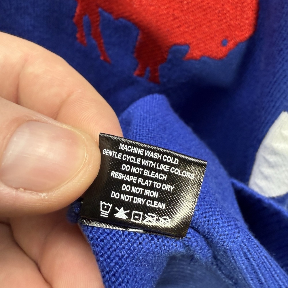Buffalo Bills Sweater Womens XL Blue Cardigan Embroidered NFL Football NEW - Picture 9 of 14